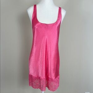Victorias Secret‎ Gold Label Pink Slip Dress Size Medium
